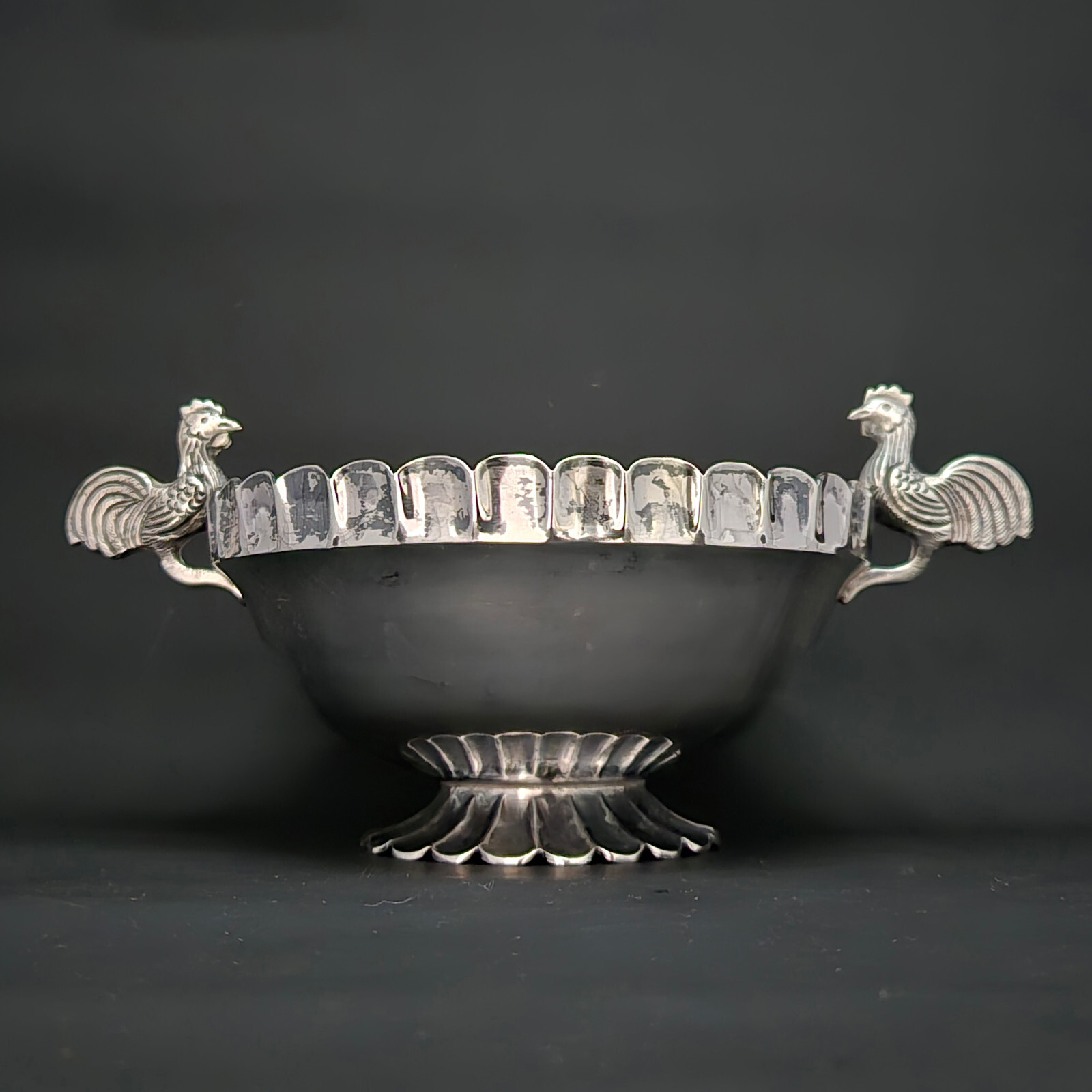 Sanborns Mexico Sterling Silver Rooster Chicken Bowl