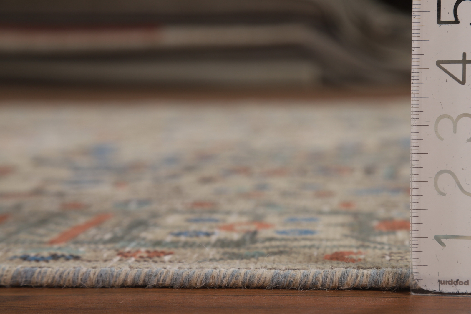 Traditional Vintage Ivory Handmade Wool Geometric Tebriz Area Rug 7×10 Carpet