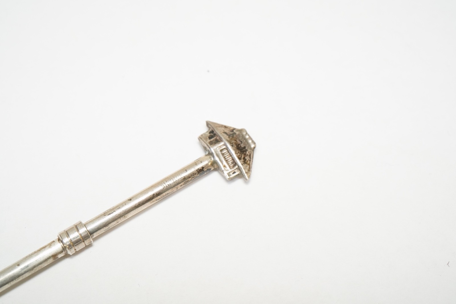 Vintage Unique Retractable COCKTAIL MUDDLER- Sterling Silver Cocktail Stirrer