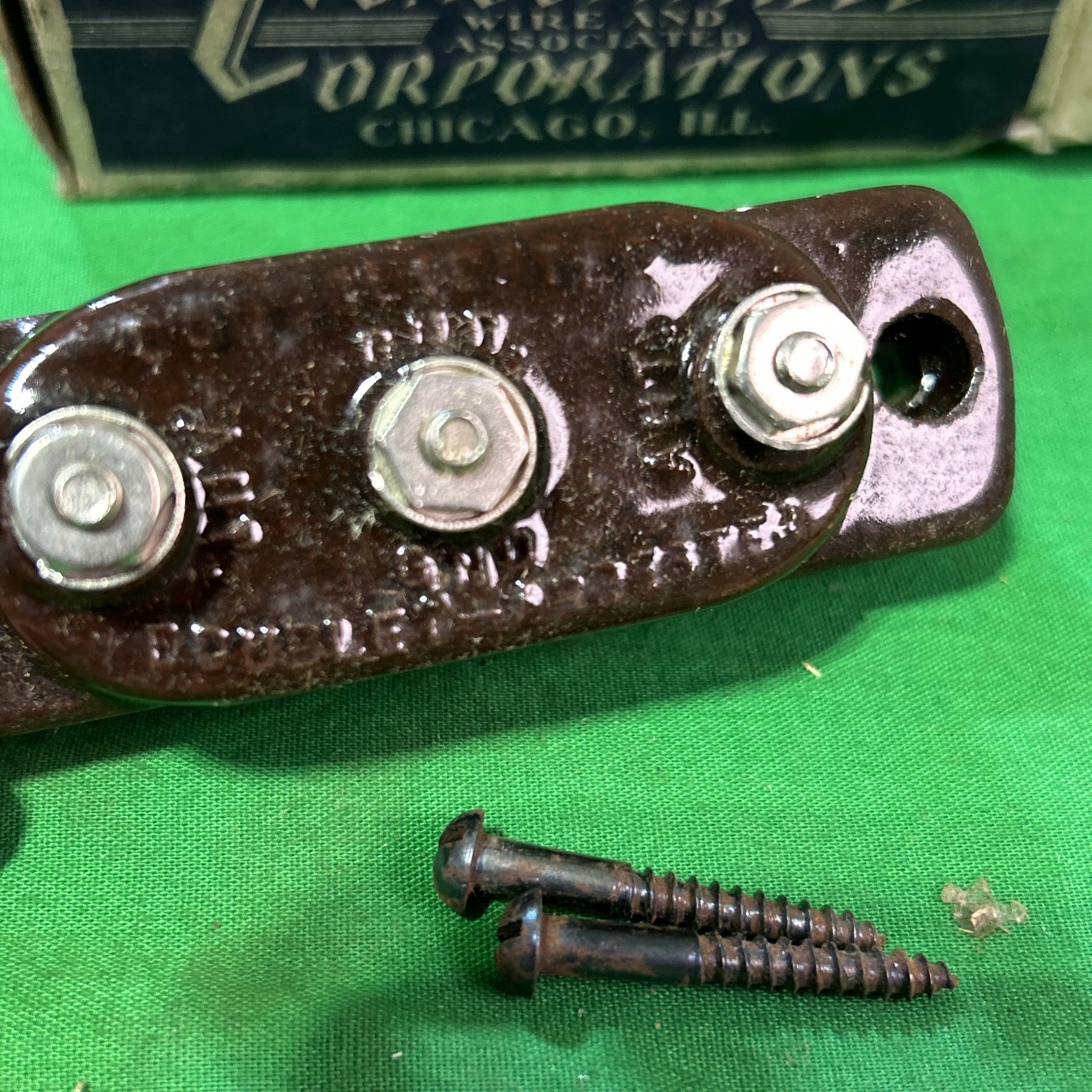 NOS Consolidated Wire Corp. 1616 Doublet Lightning Arrester, Original Box Unused