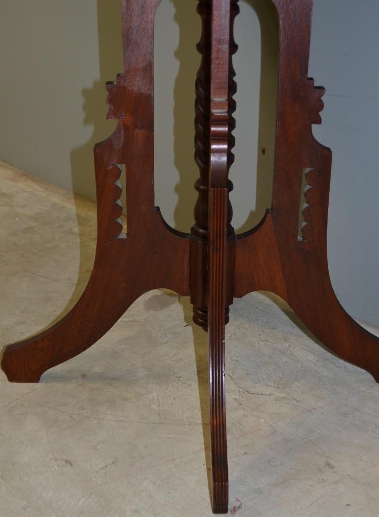 Antique Victorian Marble Top Shapely Stand #22588