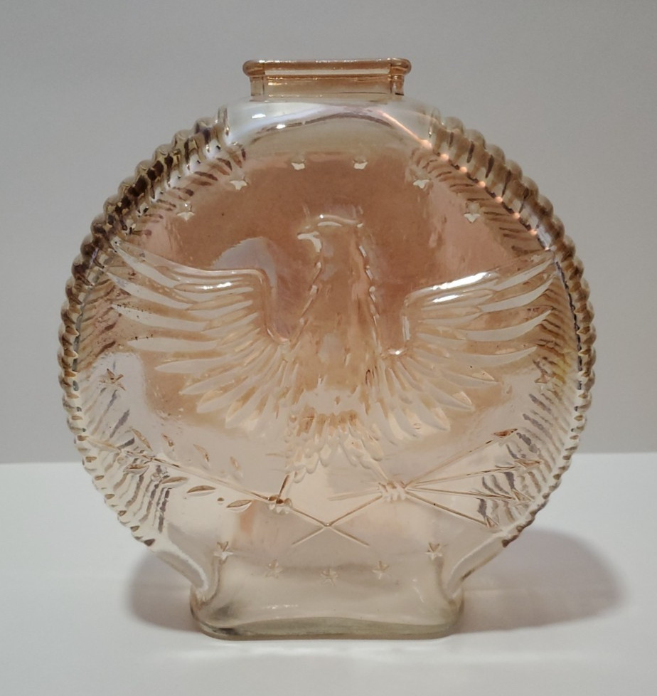 Carnival Glass Bicentennial Commemorative Coin Bank With American Eagle Design