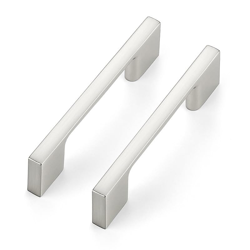 Ravinte Decor 10 Pack Kitchen Cabinet Handles 3 Hole Center Wide Foot Drawer