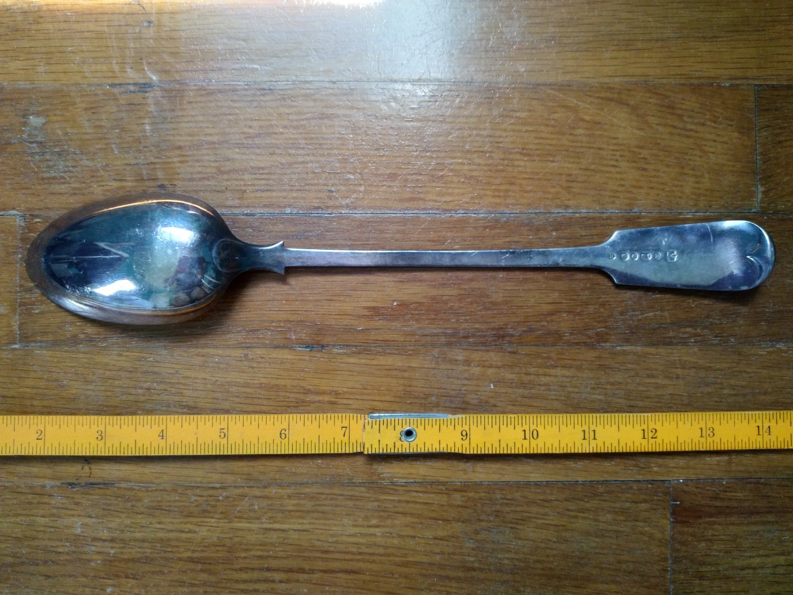 vintage silver plate serving spoon