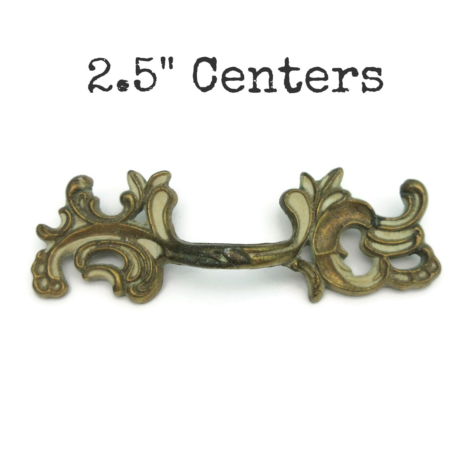 Vintage French Provincial Drawer Pull 2.5″ centers 10147 L35b