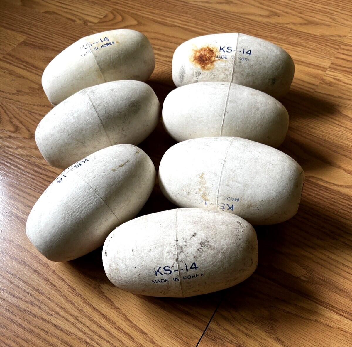 Vintage Nautical Fishing Net Floats – Set of 6 Authentic Maritime Décor, RARE