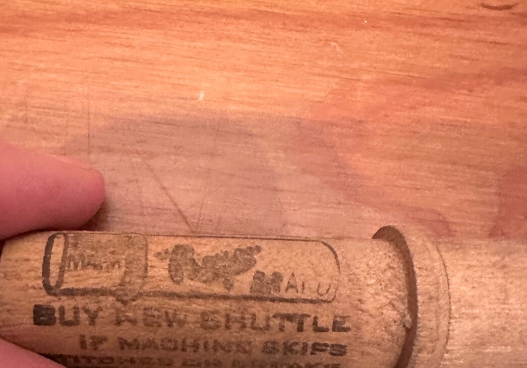 Vintage Wooden Boye Brand Tubes w/ Machine Sewing Needles Chicago 1920s