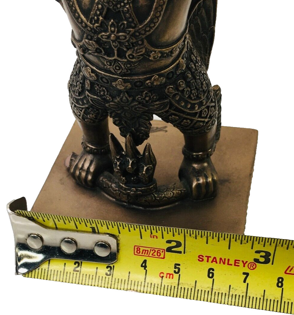 Veronese Bird Warrior Signed 2001 Conquer Snake Bronze Copper Figure 6″ READ
