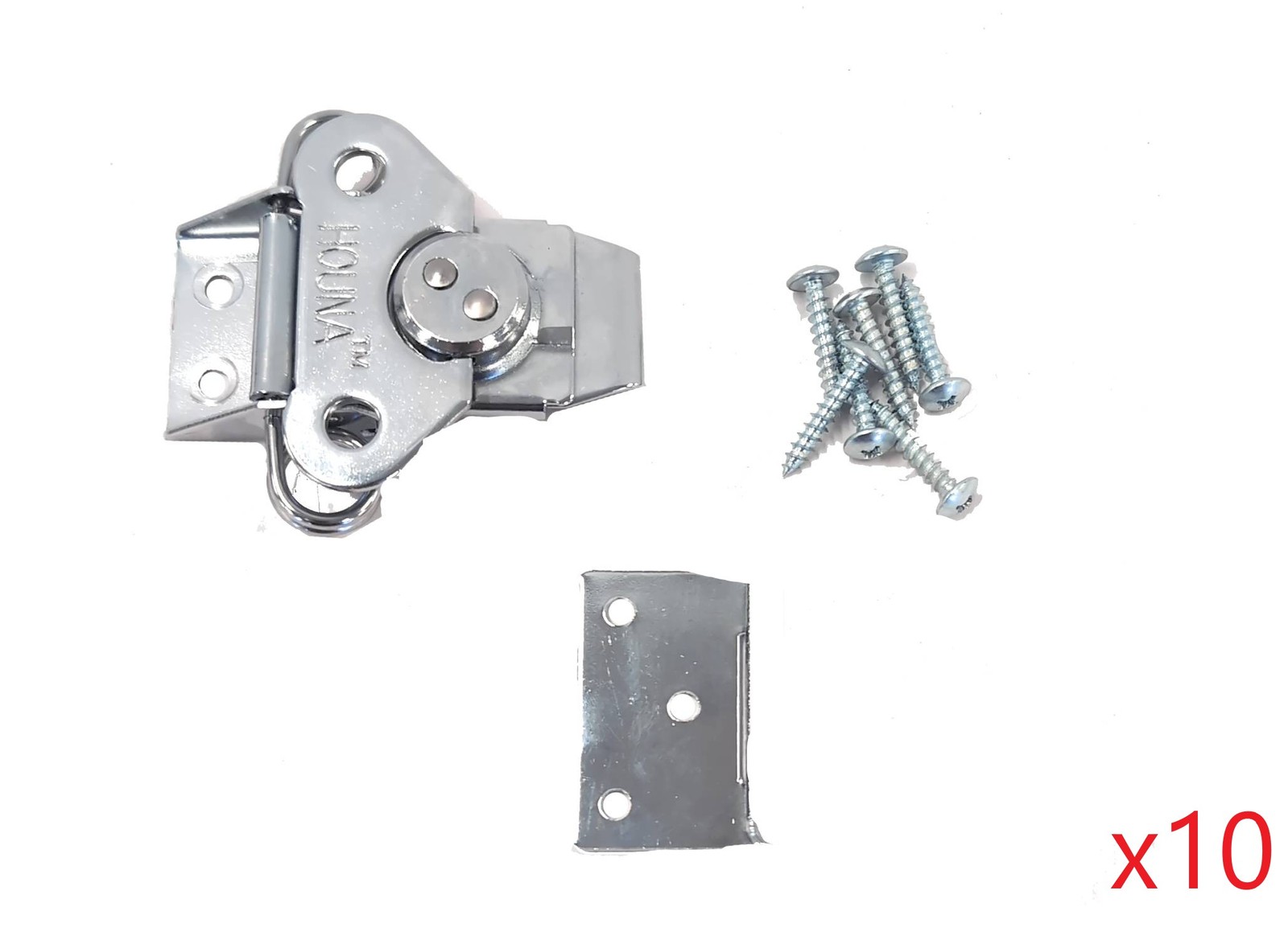 Lot of 10 Houna Butterfly Spring Loaded Twist Latch w/ Keeper Crate 90mmx83mm