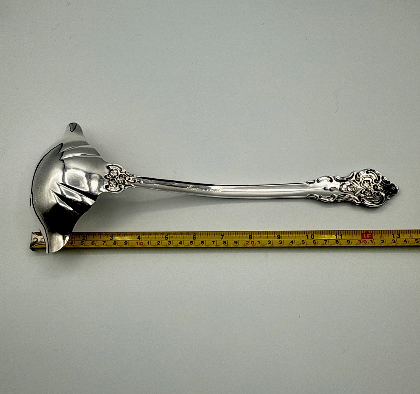 Wallace Baroque Silverplate Double Spout Punch Ladle No Monograms