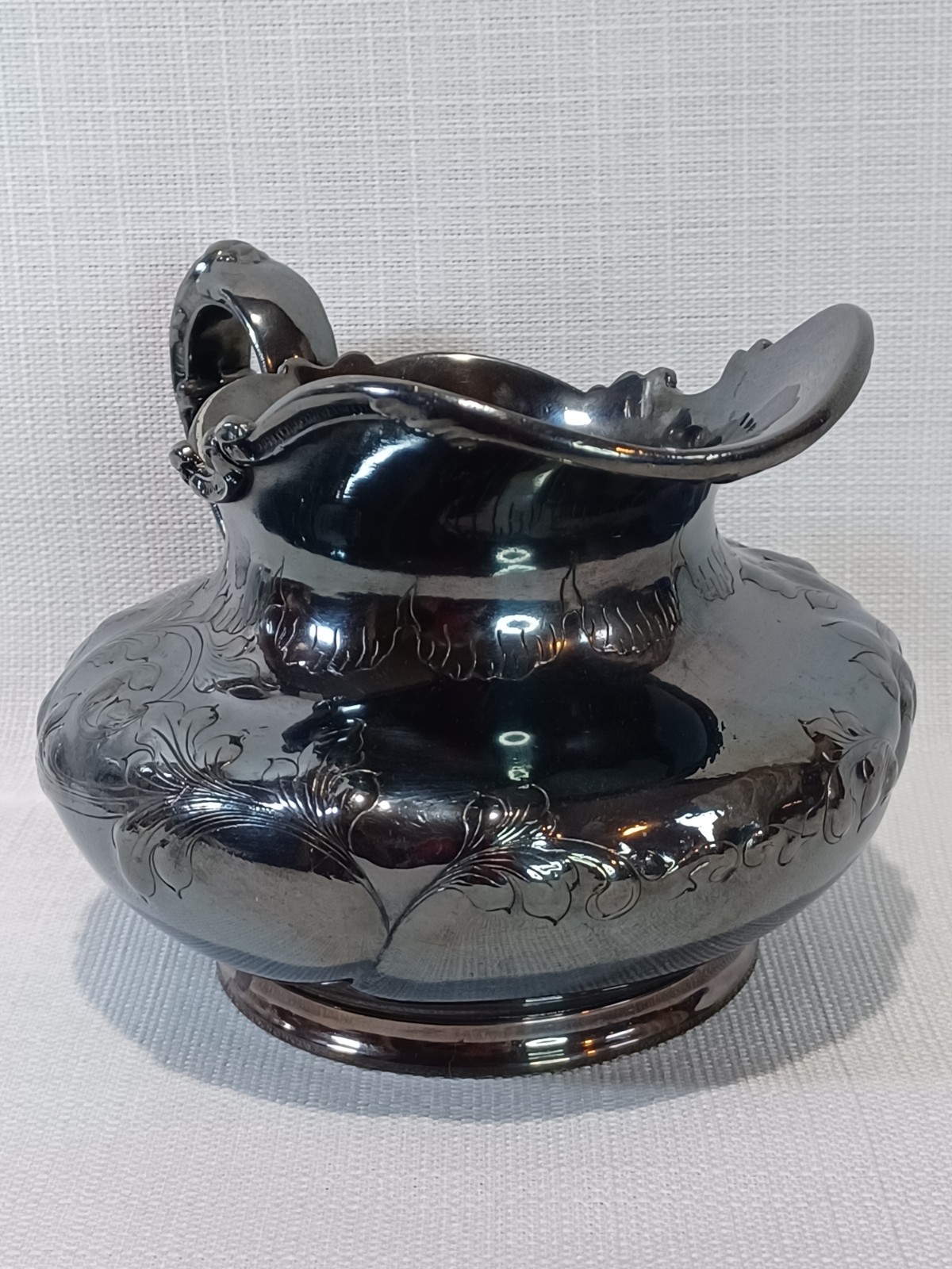 Antique Pairpoint Mfg Quadruple Silver Plate Open Sugar & Creamer #334 1890s EUC