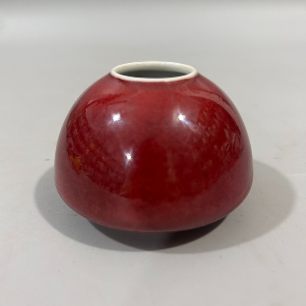 Nice Collectable Art Handmade Painting Red Glaze Porcelain Wash
