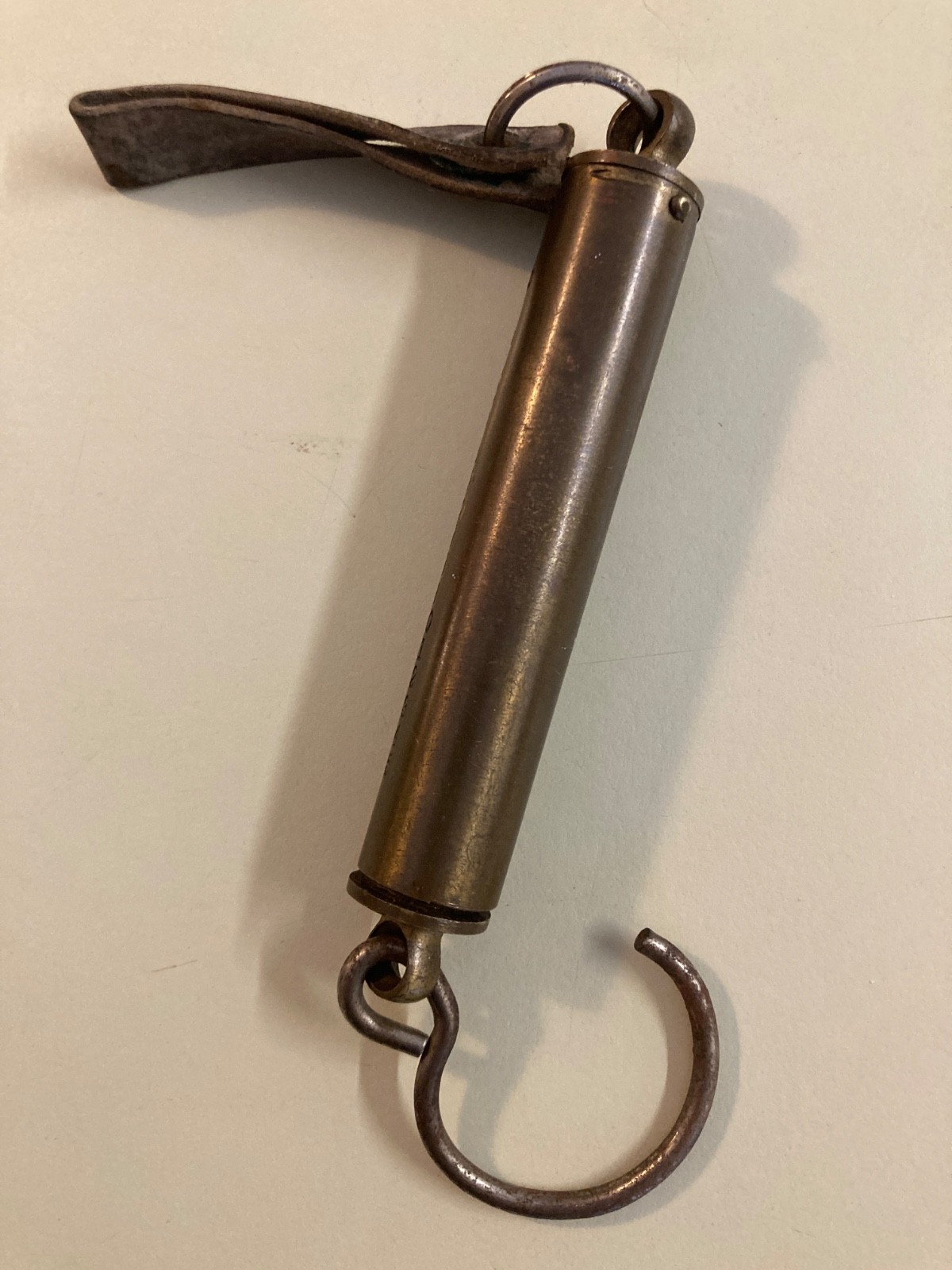 Brass Scale. 30lb. Chatillon NY. spring. Vintage. 4″