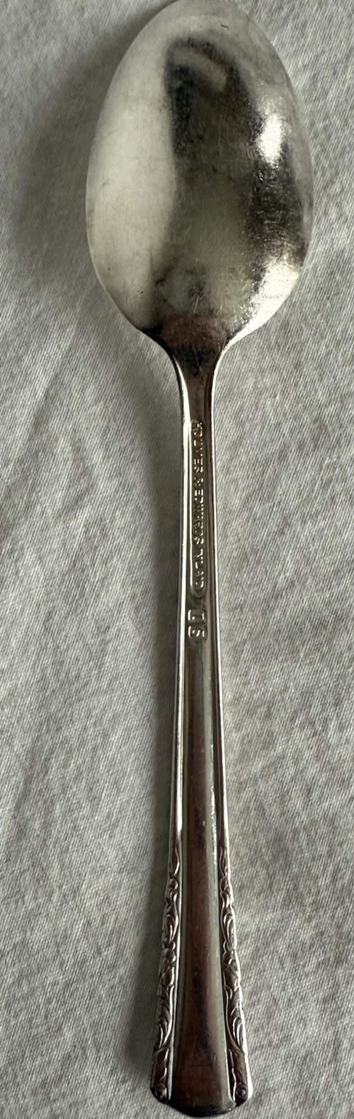 Holmes & Edwards May Queen 10 Teaspoons Vintage 1951 ENGRAVED CLASS OF 1954