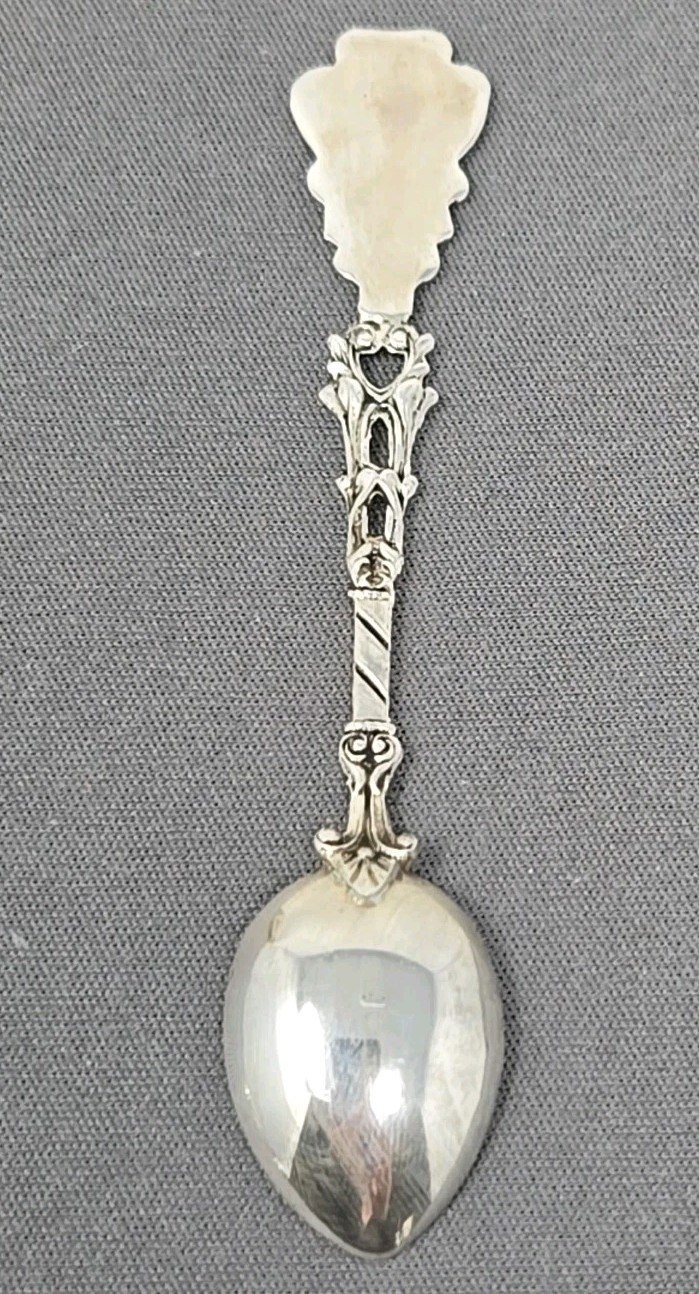 Set 2 Vintage Italy 800 Silver Souvenir Souvenir Demitasse Spoons