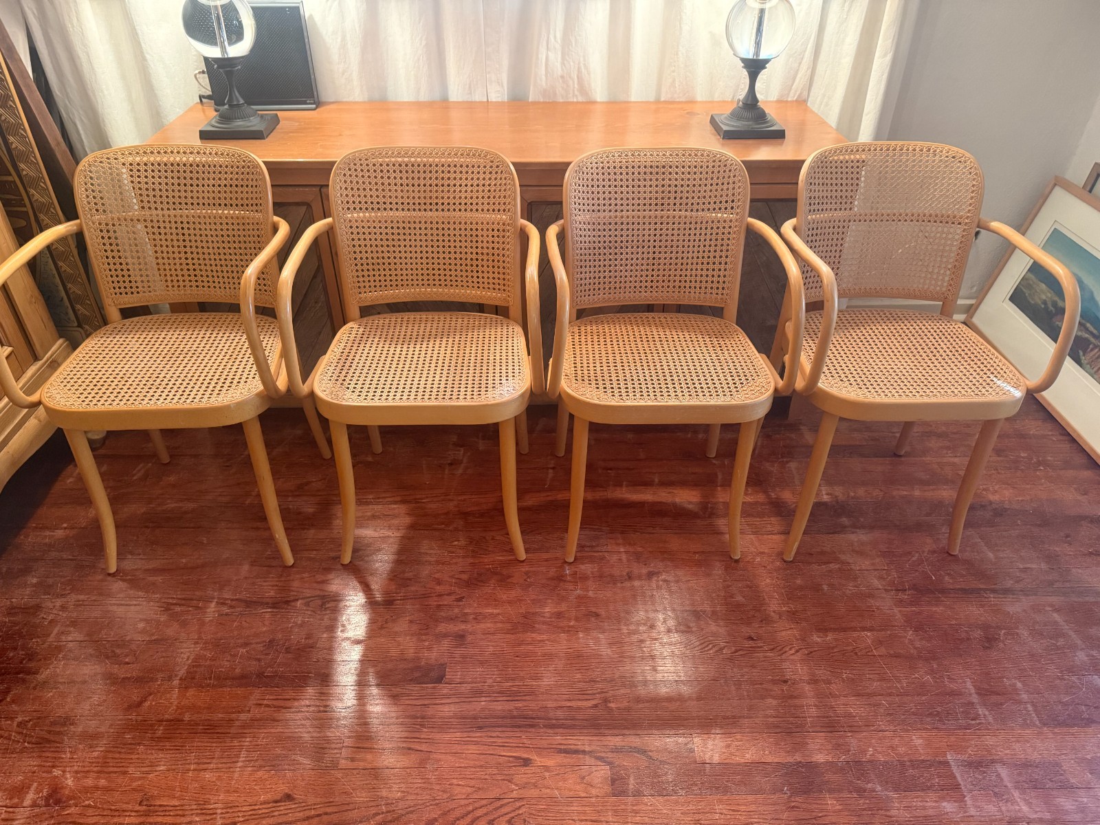 Mid Century Modern Stendig Bentwood Chairs Prague 811