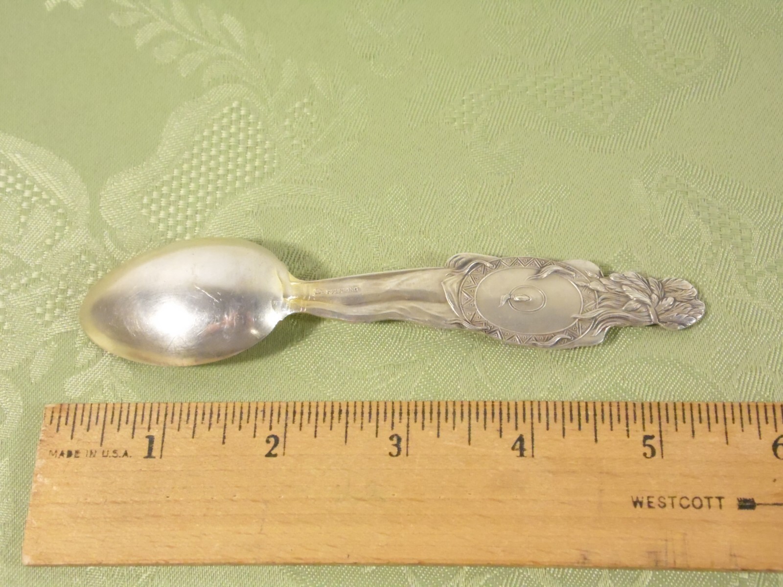 FIGURAL NATIVE AMERICAN ~ STERLING “GRAND CANYON” SOUVENIR SPOON by MECHANICS
