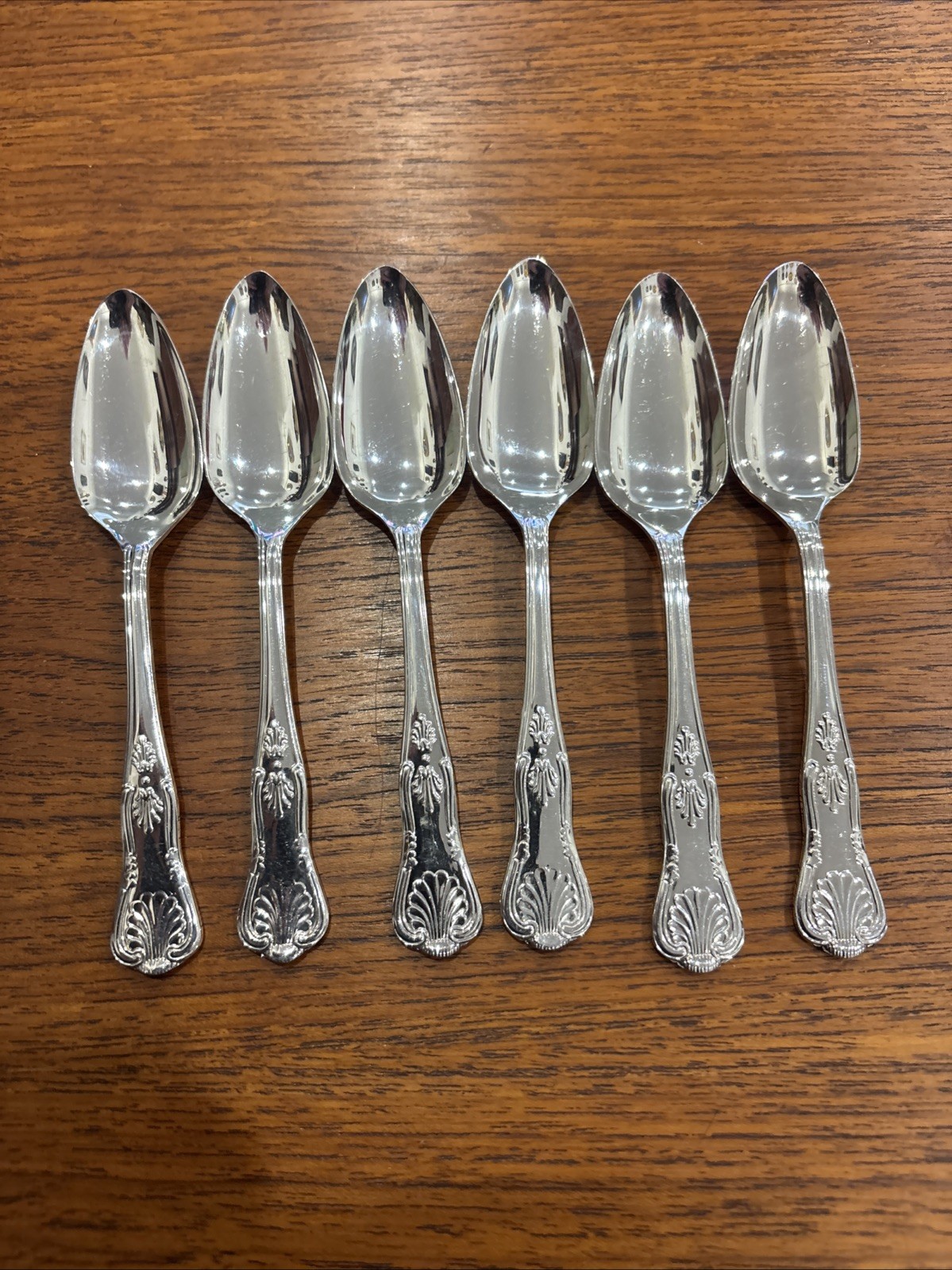 6 Good Quality Viners Epns 14cm Kings Pattern Grapefruit Spoons