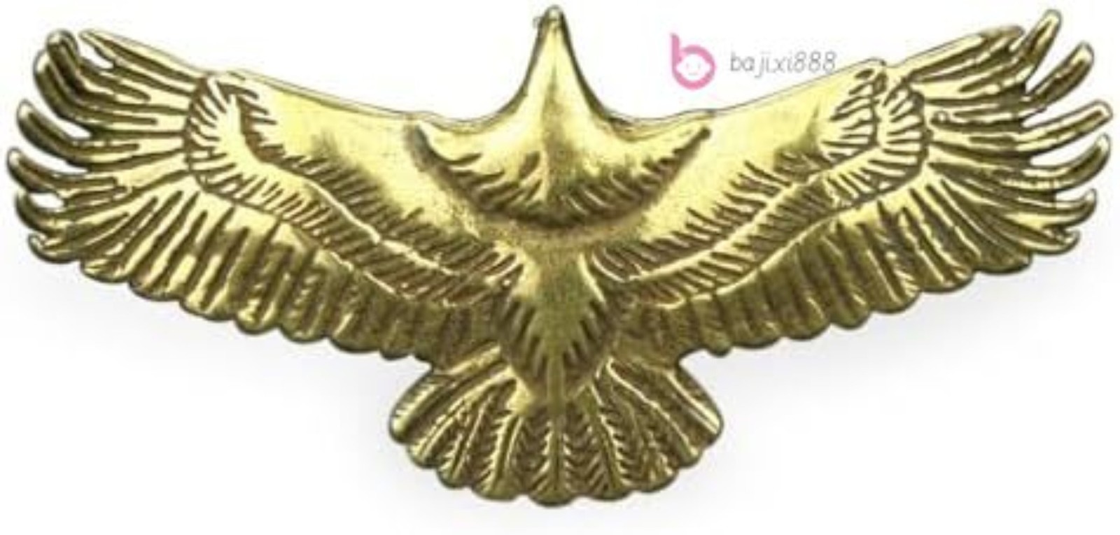 Retro brass spread eagle statue creative eagle key chain pendant