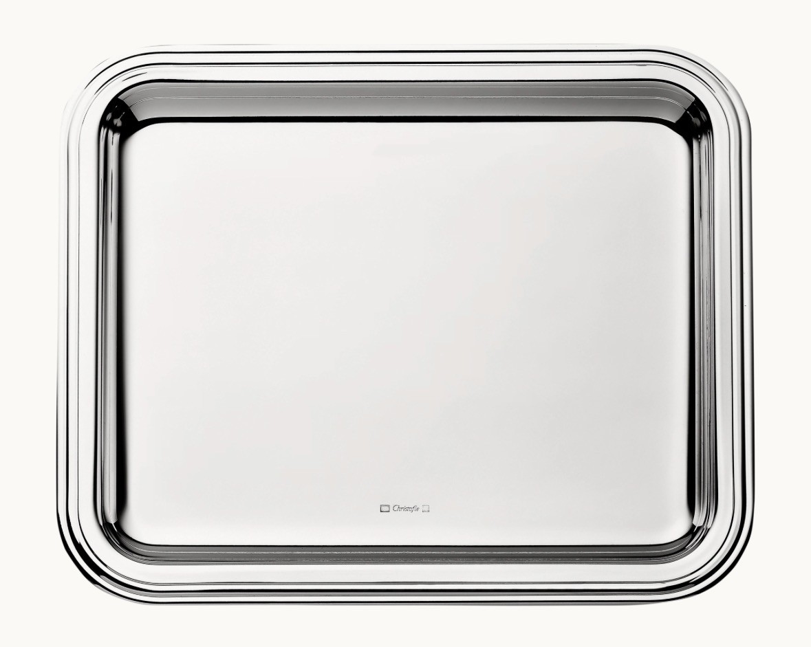 Christofle Silverplate Albi Serving Tray 16 x 20 CM New In Box