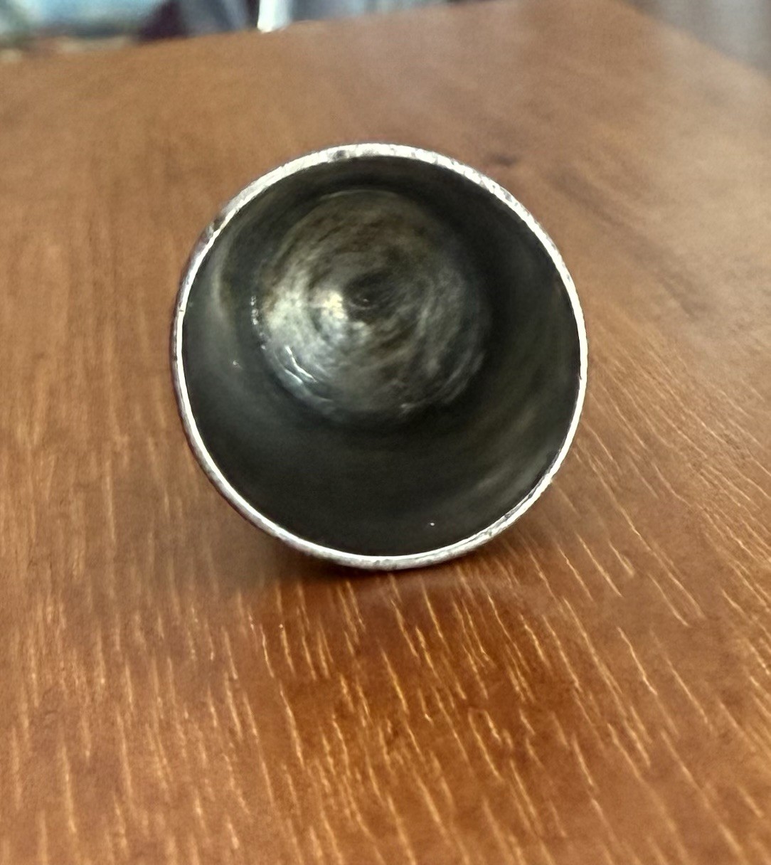 Antique Late 19th – Early 20th Century Silver Thimble Paisley Floral Scroll Sz 7