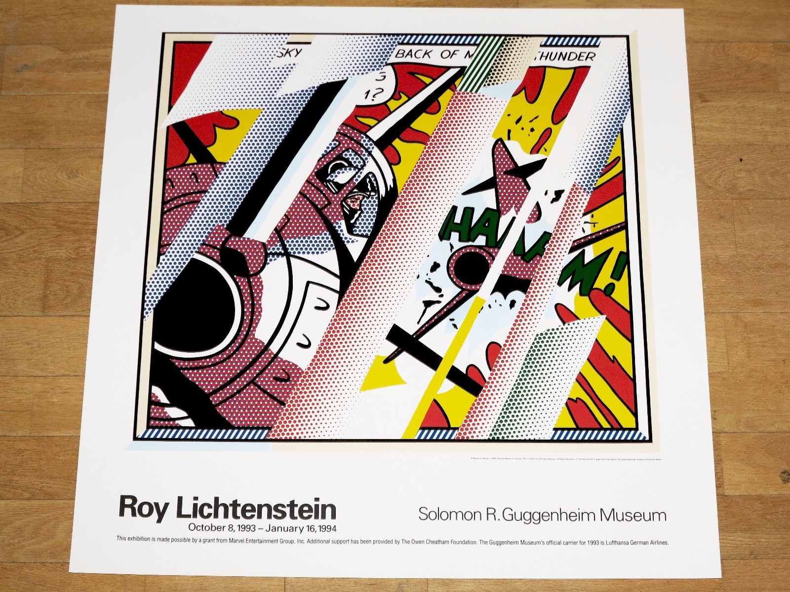 Roy Lichtenstein Poster “Reflections: WHAAM!” Popart Original Poster New Mint