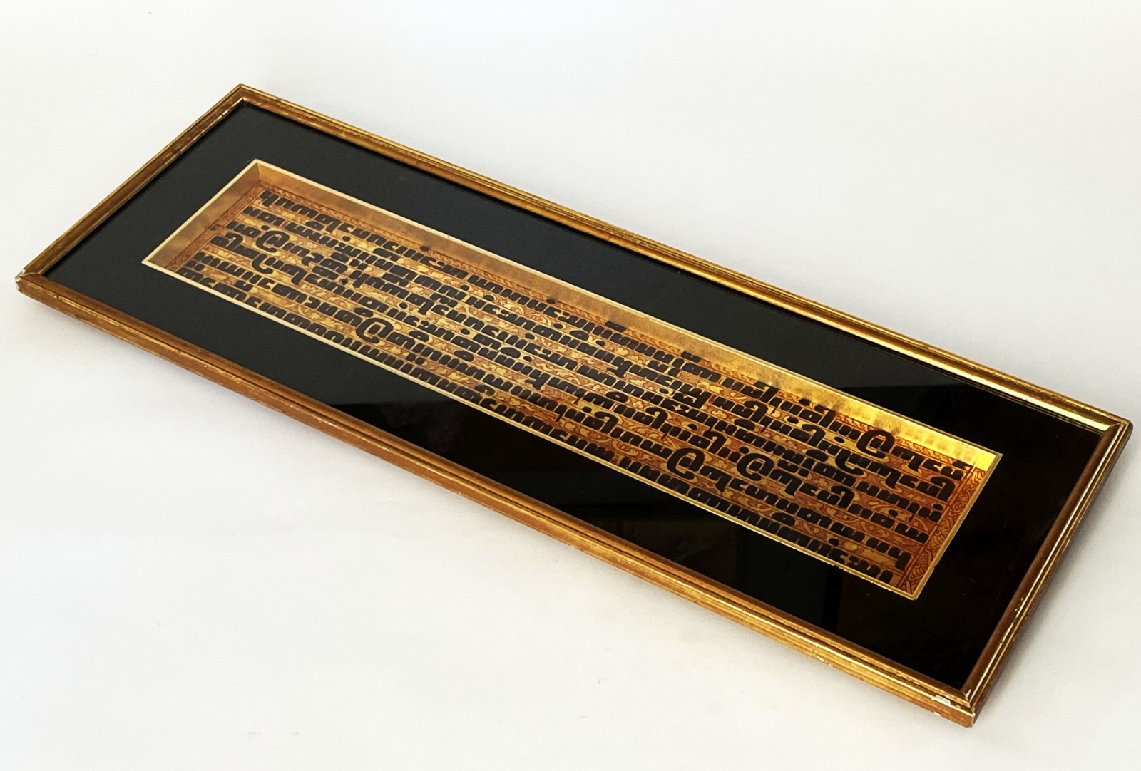 ANTIQUE BURMESE KAMMAVACA PALI BUDDHIST PRAYER PANEL TEXT MANUSCRIPT MYANMAR