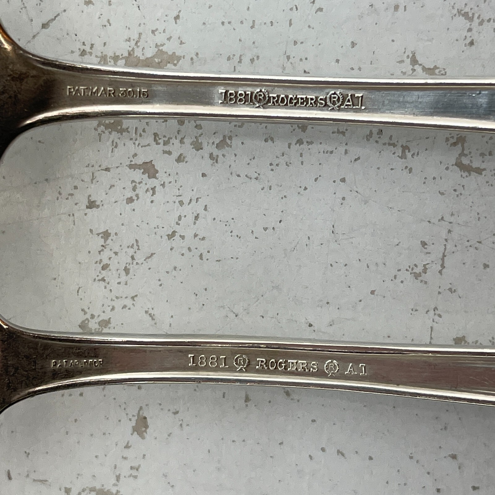 Set of 6 1881 Rogers A1 Pat. Mar 30.15 Salad Cocktail Fork 6.5 Inch