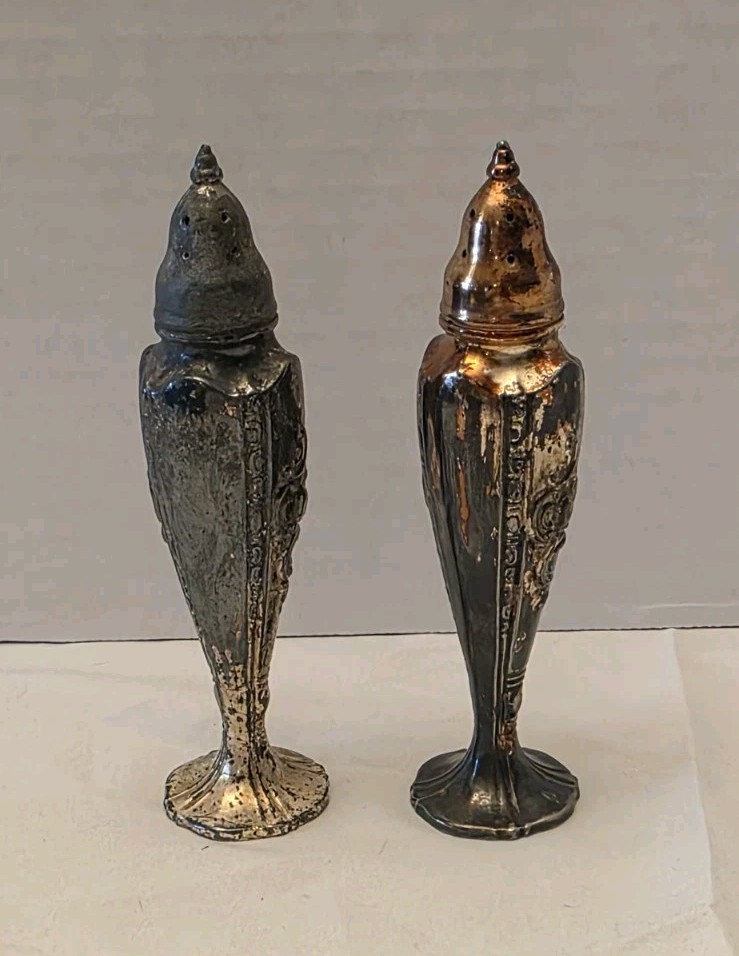 Vtg Silverplate MAYTIME Salt & Pepper Shakers in Harmony House 1944 By MASCO