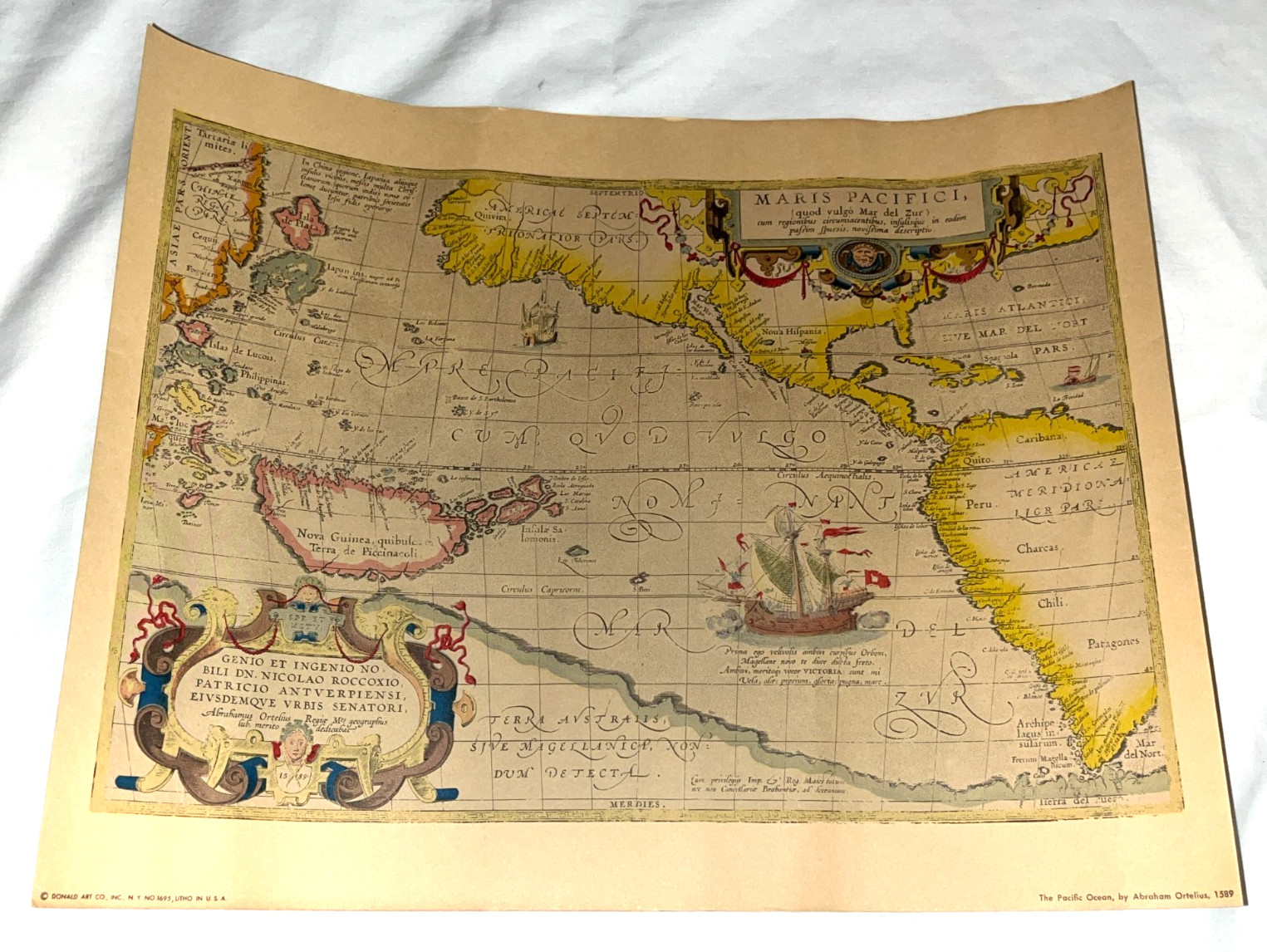 Vintage 1600s Reproduction World Maps (1960s) John Speed Jansson Hondius 11×14
