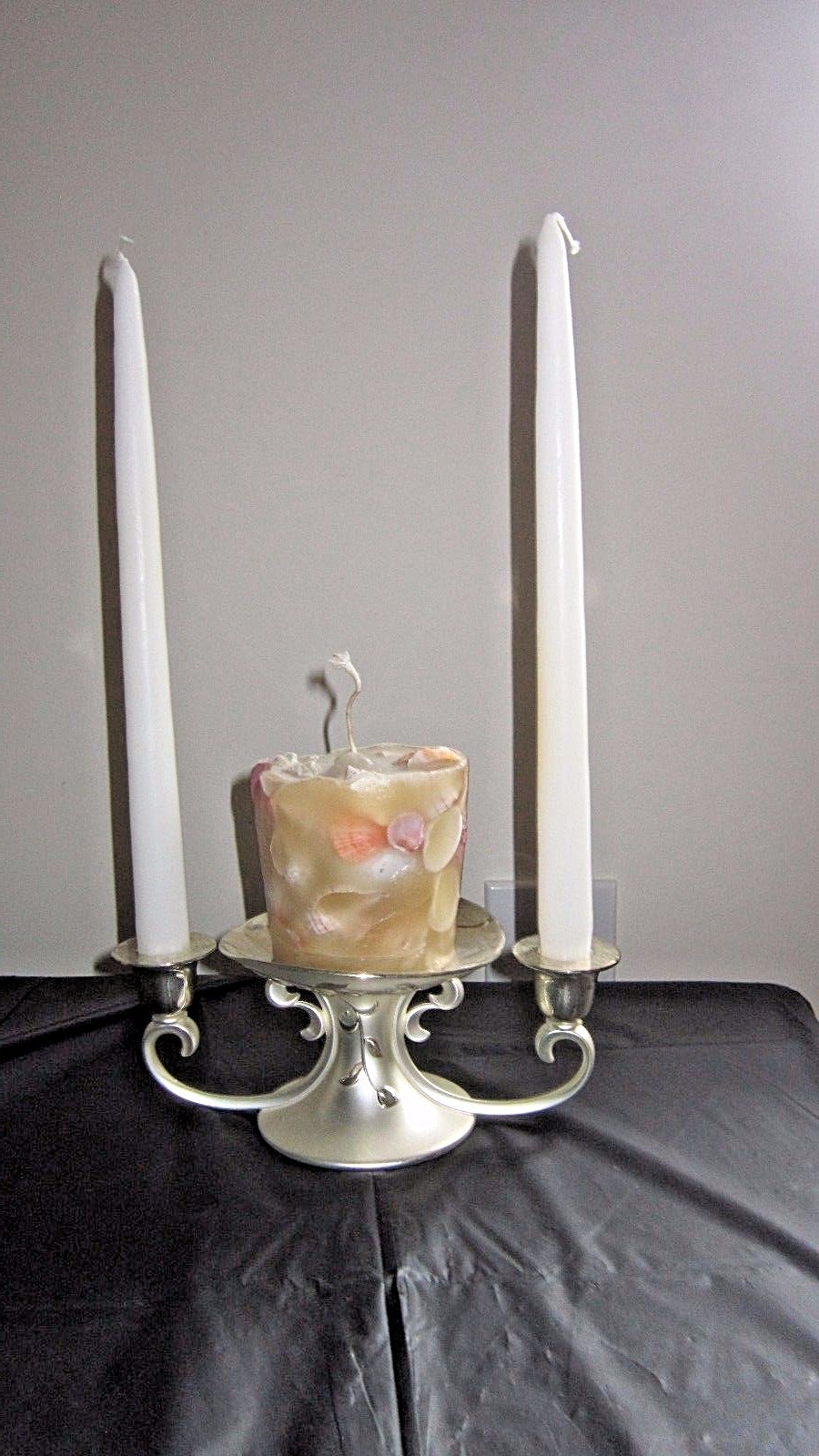 Lenox Silverplate Candlestick Candelabra for 3 candles/ 2 sizes Beautiful!