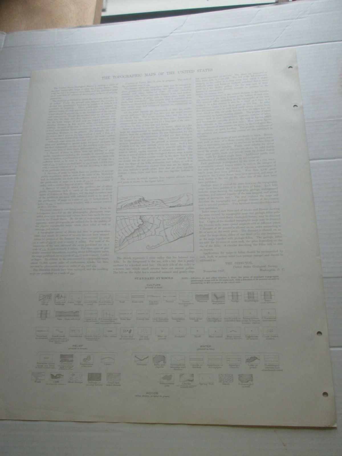 (1) MAINE ORIGIN TOPOGRAPHICAL MAP, “SMYRNA MILLS”, GEOLGICAL SURVEY 1937/1947
