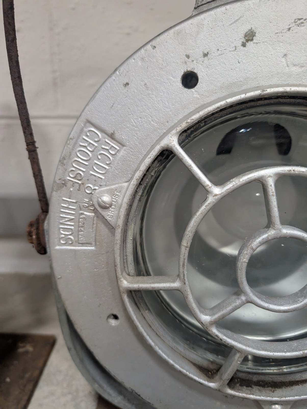 Crouse Hinds RCDE-8 Metal Industrial Pyrex Glass Spot/Search Light Nautical