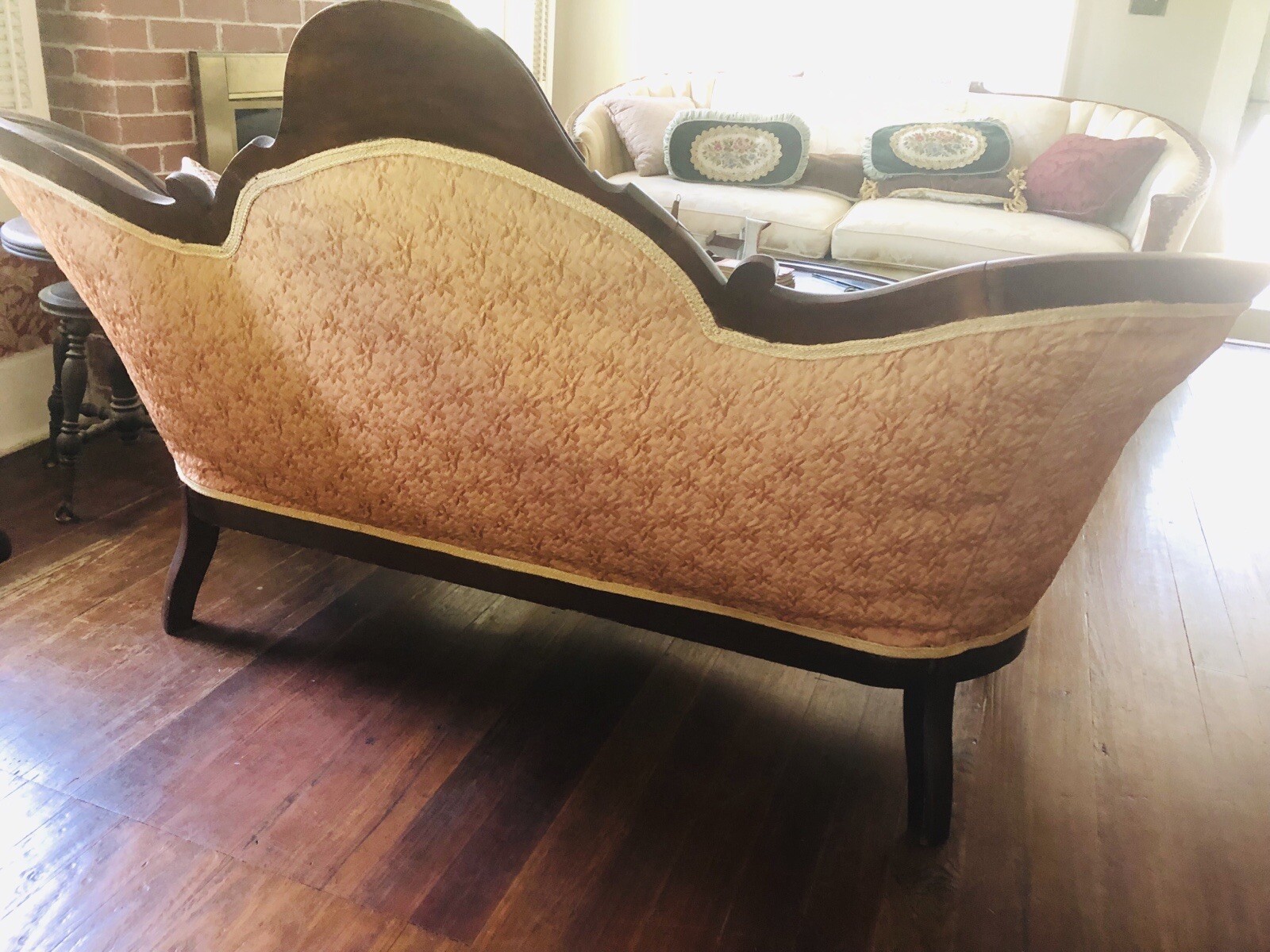 Antique 19th Century Rococo Revival John Henry Belter Sofa Hand Carved Rosewood