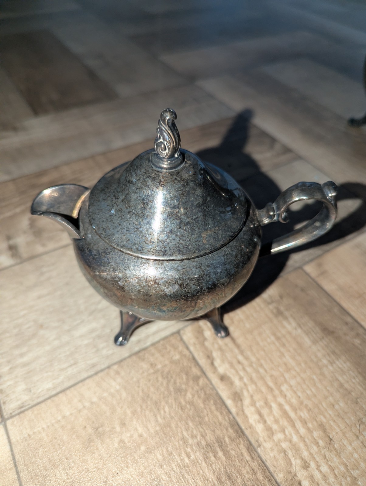15-Piece Silver Plated Dining Set With Platter And Tea Pot