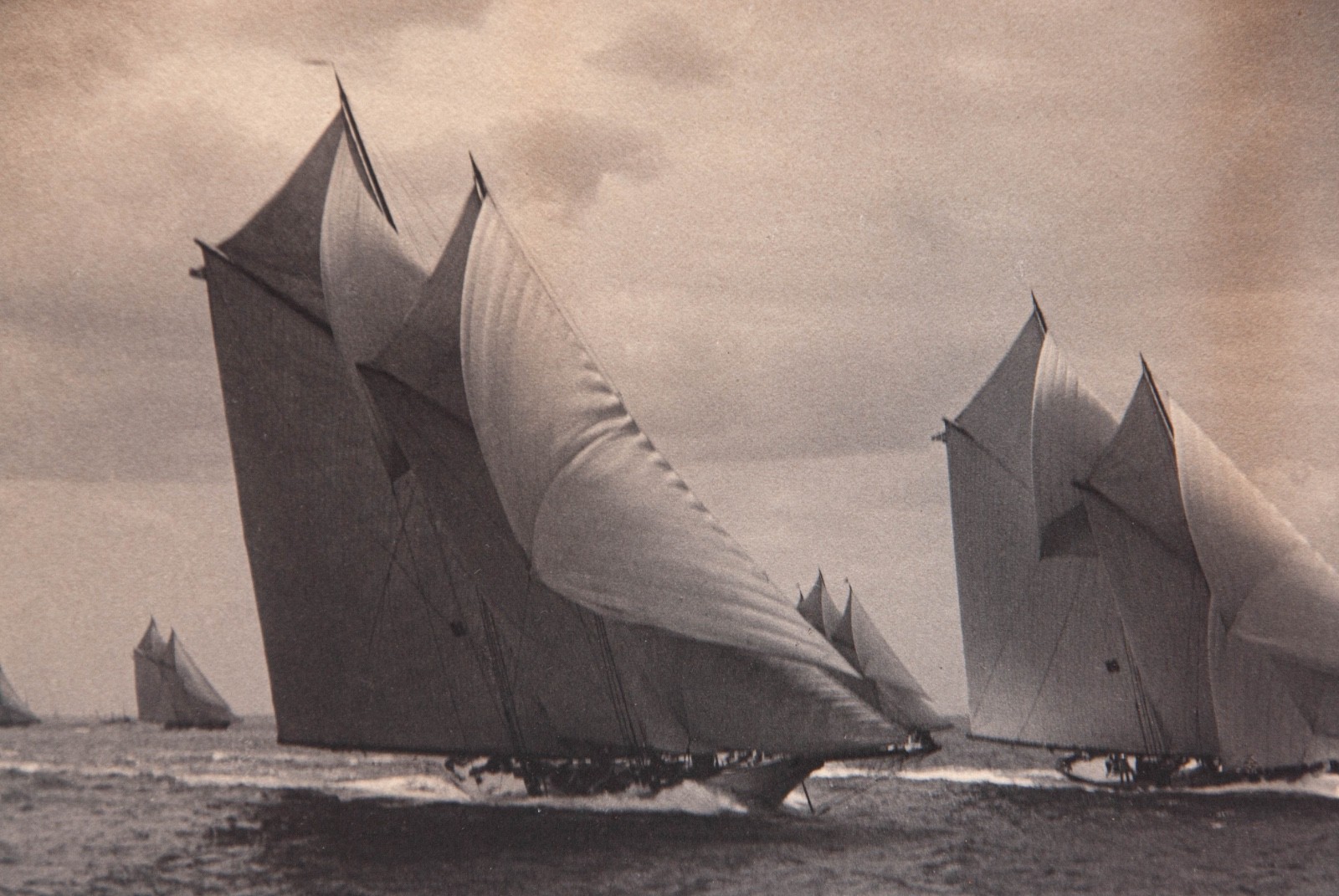 1898 Charles E. BOLLES 1847-1914 B&W Photograph, Sail Boats Racing America Cup ?
