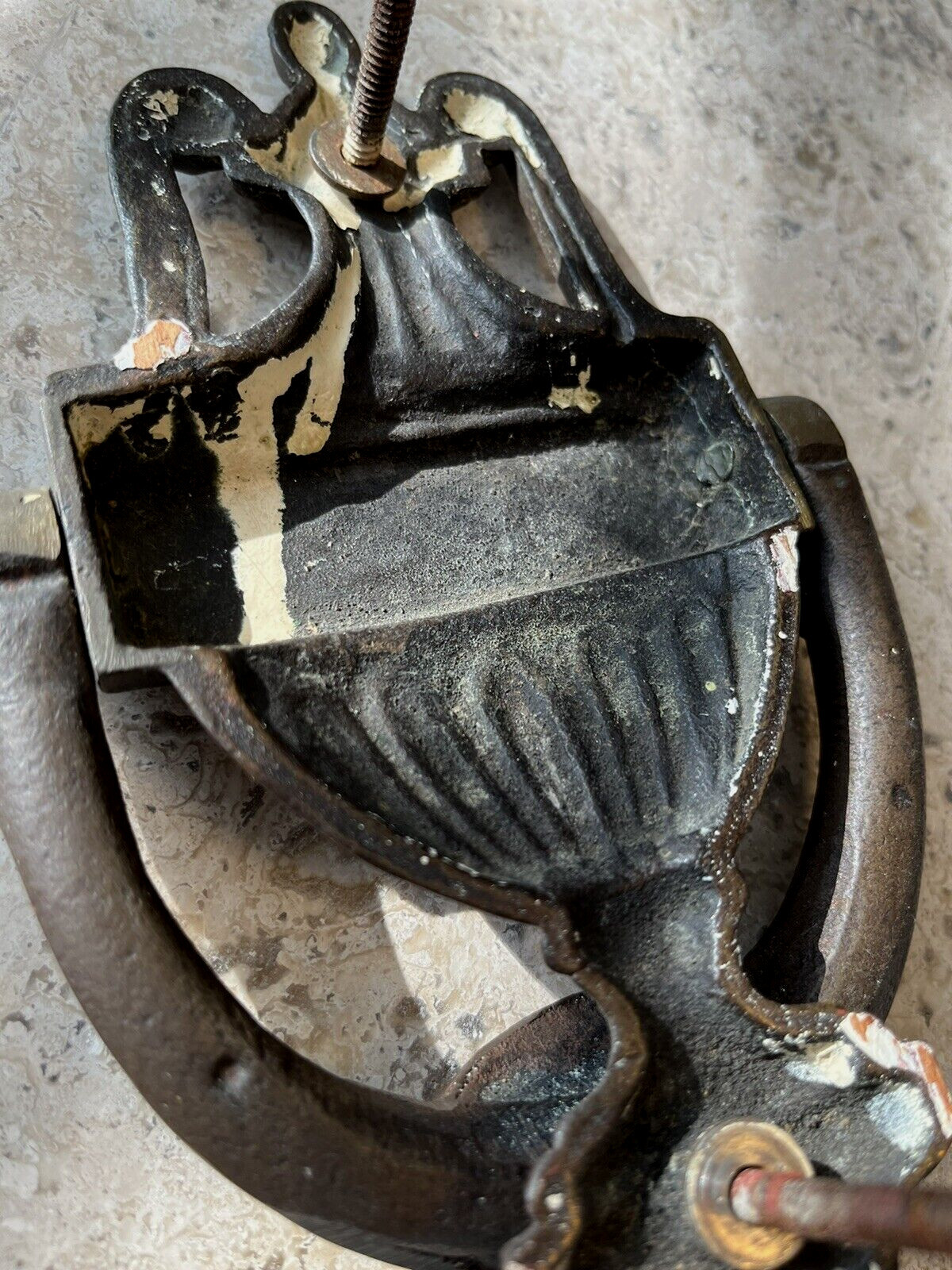 ANTIQUE c1901 VICTORIAN GEORGIAN URN TORCHIERE ARCHITECTURAL SALVAGE DOORKNOCKER