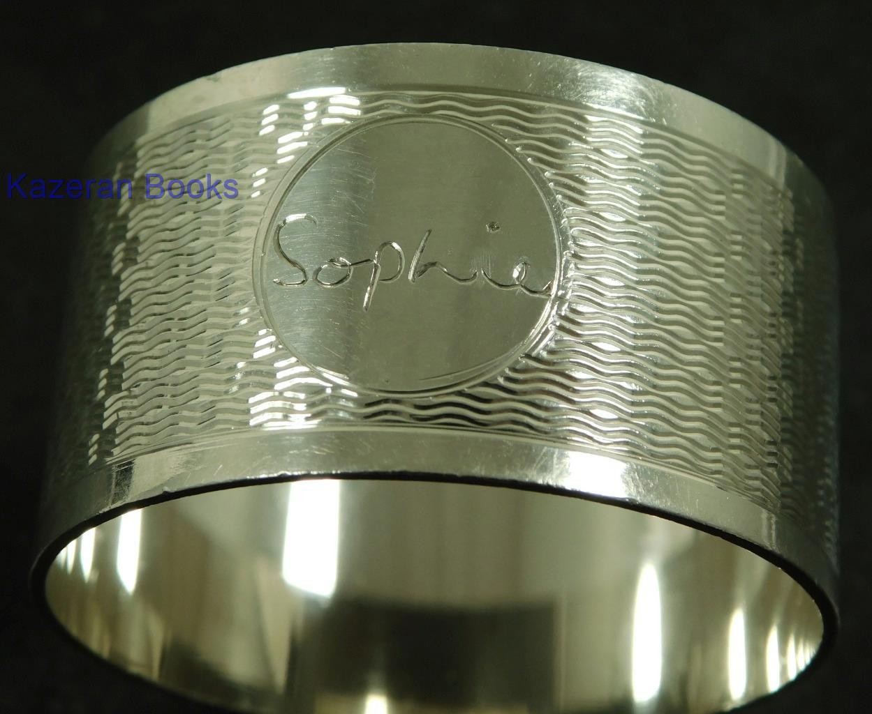 Vintage Solid Sterling Silver Napkin Ring 1971 By J Gloster Ltd ‘Sophie’