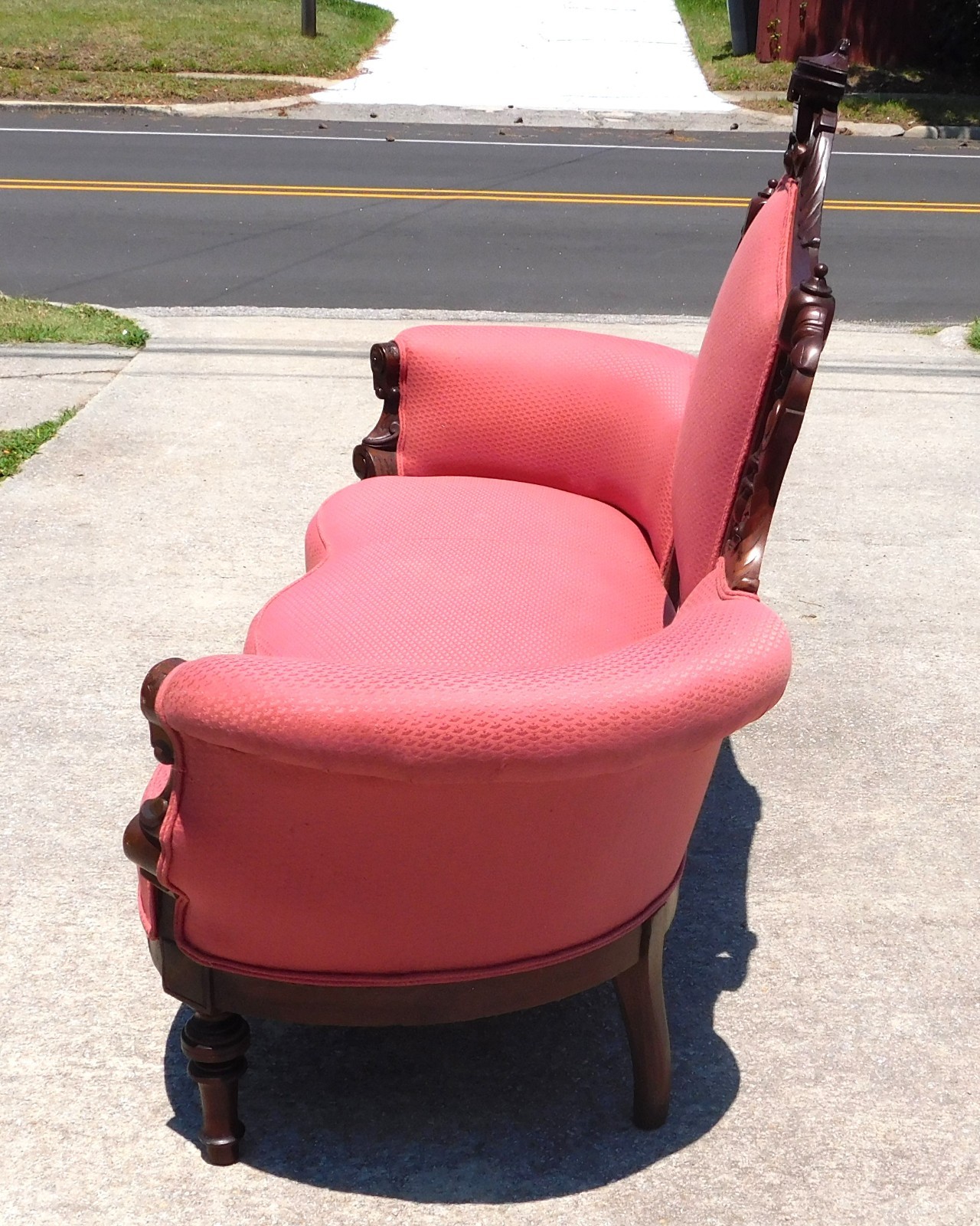 Parlor Set~~Walnut Victorian~~2 Piece