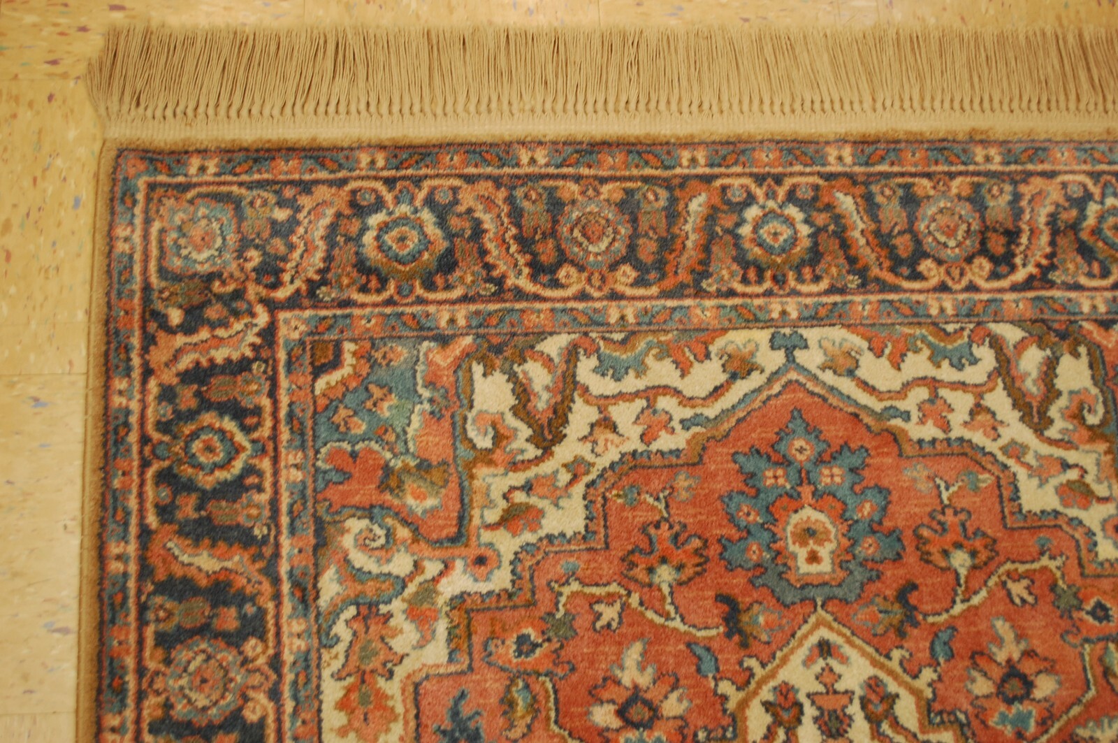 MINT AUTHENTIC AMERICAN KARASTAN ANTIQUE SERAPI PATTERN#744 RUG CARPET 4’3″ X 6′