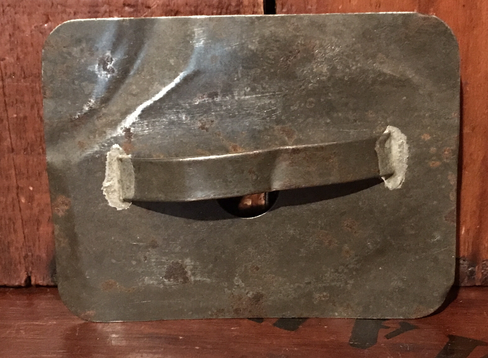 Antique Primitive Folky Bird Tin Tinware Cookie Cutter & Old Toy Block AAFA