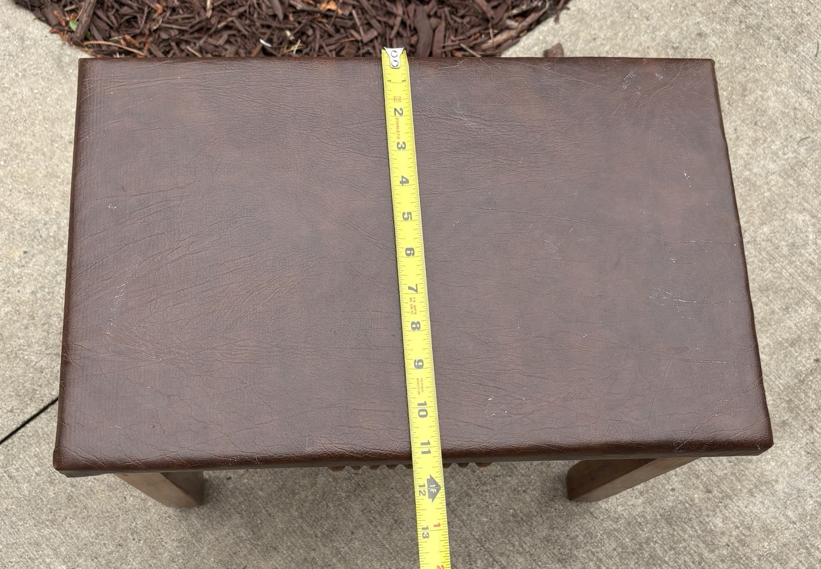 Vintage Solid Wood Stool (8lbs +) Accent Bench Rustic Country Farmhouse Decor