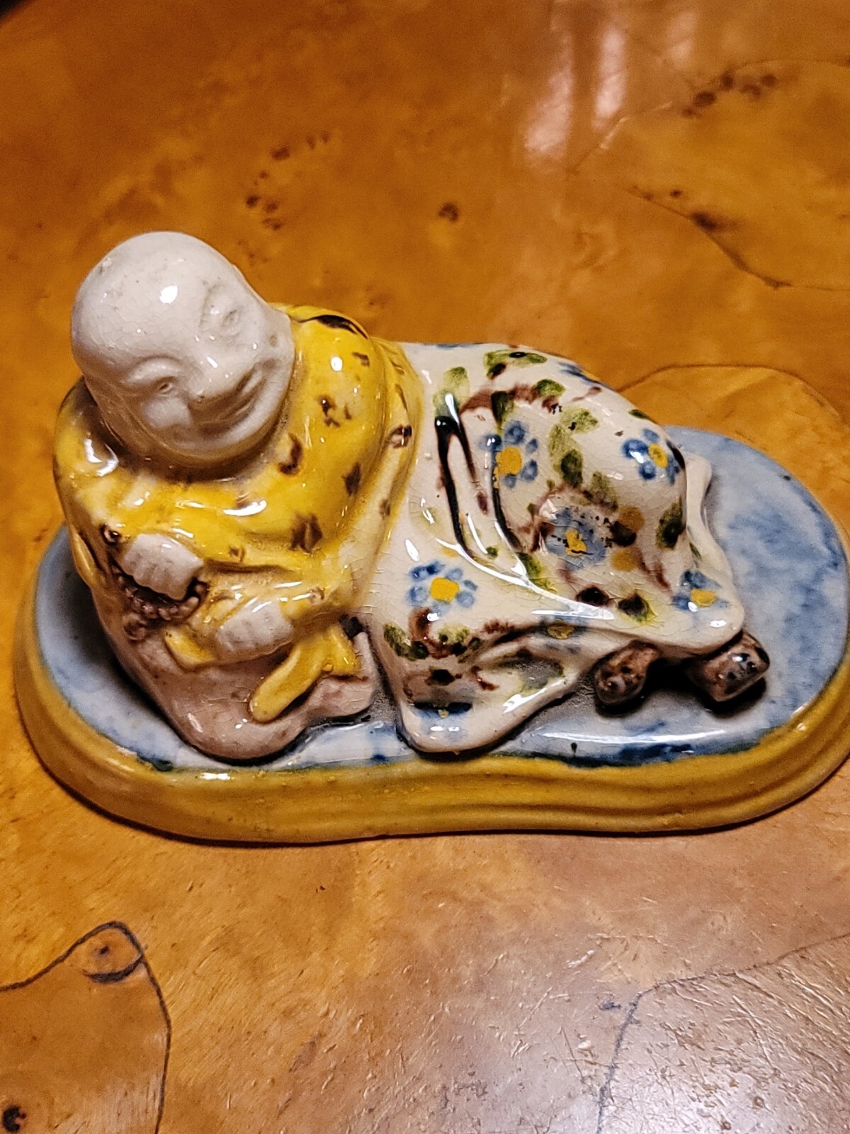 Antique European Chinoiserie Recumbent Buddha