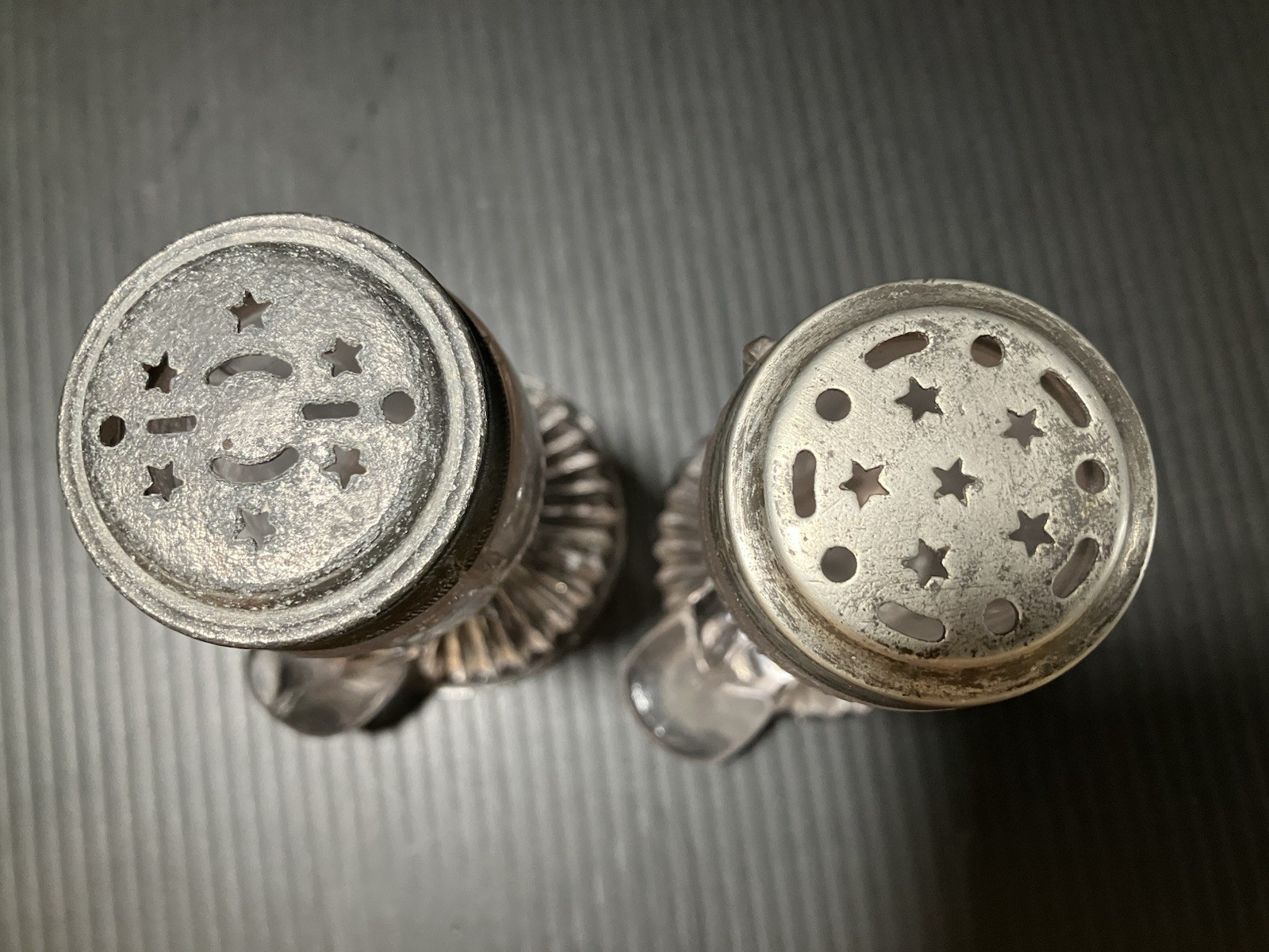 EAPG EAPG Union Pacific Railroad Boot Glass Salt and Pepper Shakers c.1876