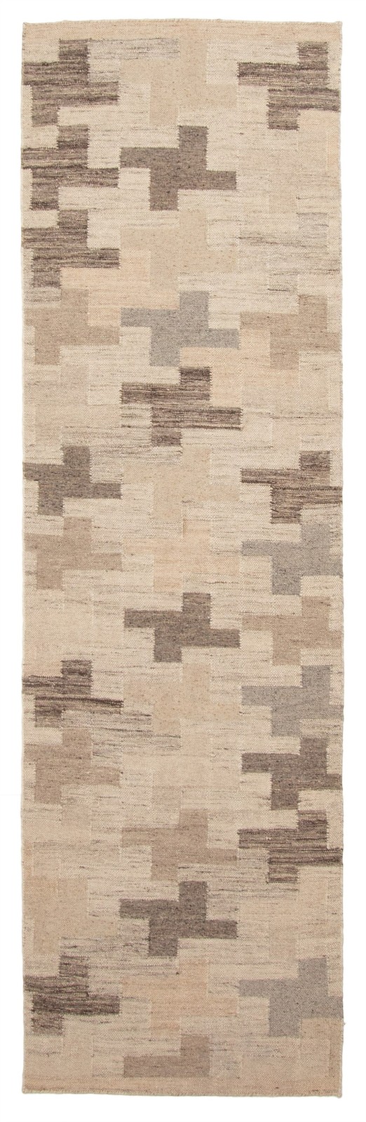 Vintage Hand Woven Turkish Carpet 2’7″ x 8’10” Traditional Wool Kilim Rug