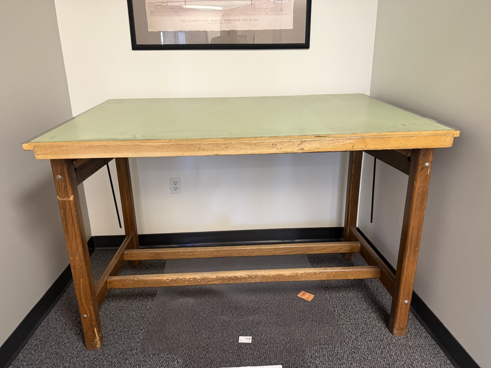 Antique Hamilton Mfg. Co. Drafting Table | Two Rivers, Wisconsin | 1930s–1950s |