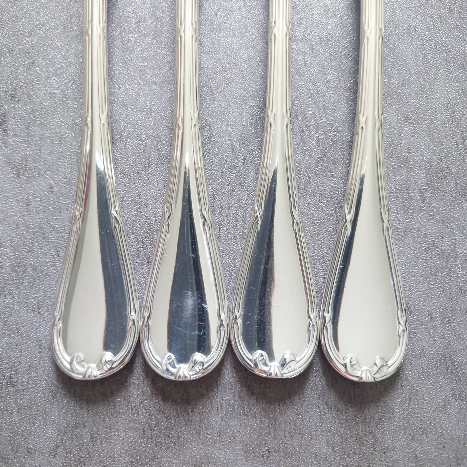 Christofle Rubans Silverplate Flatware Cake Fork 4pcs Excellent