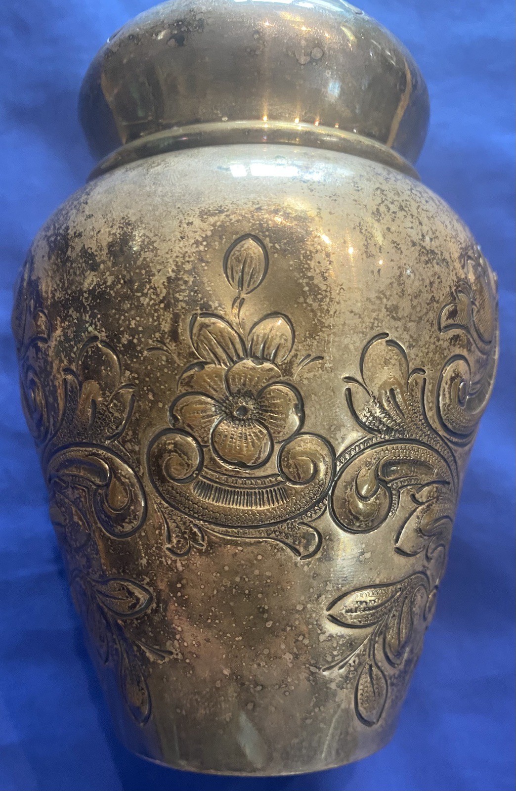 Beautiful Antique Silver Plated Tea Caddy By E.G. Webster & Sons NYC 1886-1928