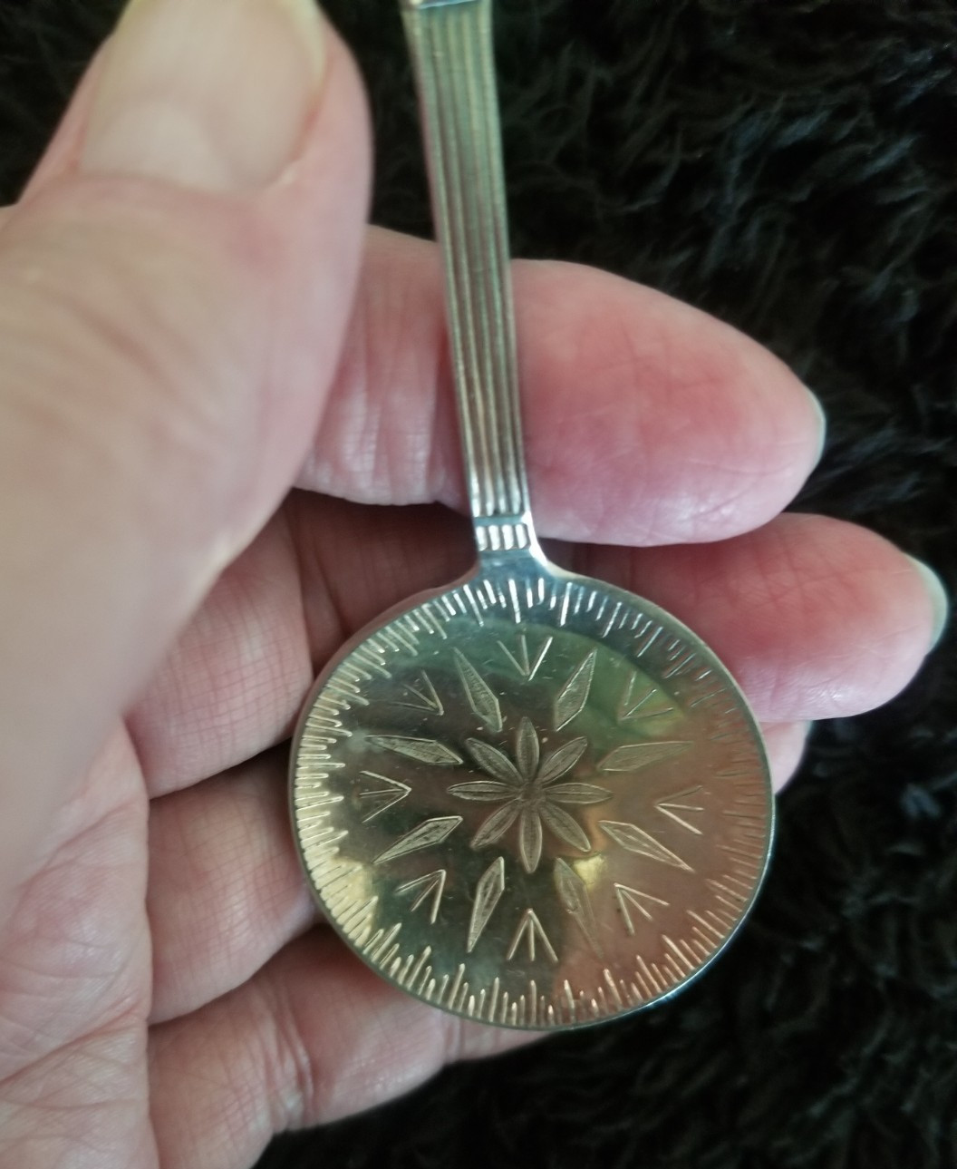 Vintage Swedish EPNS Silverplate Condiment Jam Spoons 4 1/2″