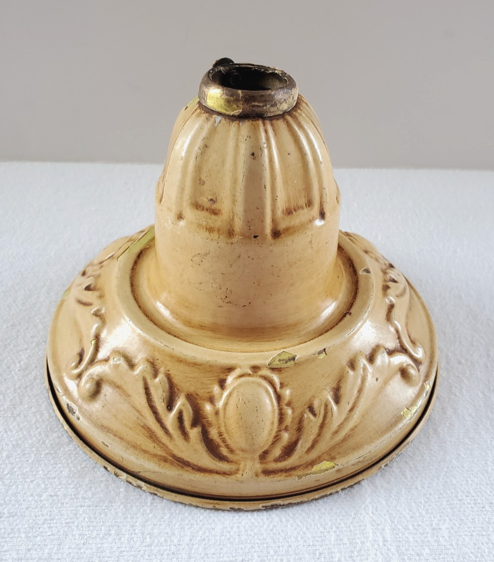 Vintage Brass Art Deco Ceiling Light Chandelier Ceiling Cover Canopy